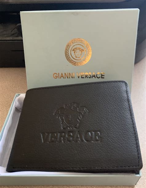 gianni versace medusa wallet black|versace leather wallet.